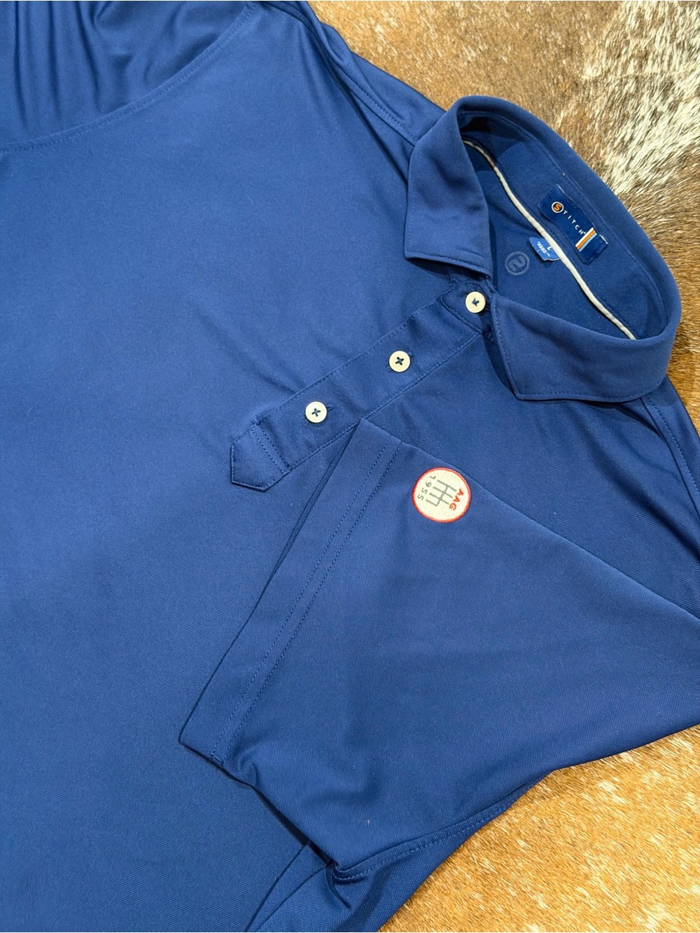 Stitch Golf Blue Performance Polo Men’s Large-10